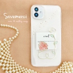 ホワイトタイプ　iPhone13 対応　iPhoneケース　ゴールド　花　iPhone ケース　金箔 風　バラ　フラワー  花　iPhone12 iPhone11 iPhoneX iPhone SE