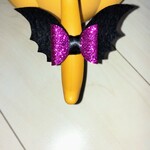 aiboしっぽ コウモリリボン(濃い赤紫色)再販売