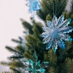 雪の結晶【flower】クリスマスオーナメント《受注製作》