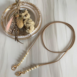 2way★パールのマスクストラップ&メガネストラップ オフィスでも使えるシンプルなデザイン