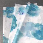 淡いろ雪のラッピングペーパー A4×5枚