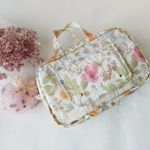 リバティ♡イルマ（オレンジ＆ピンク）のカバン型オムツポーチ♡