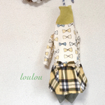 イタグレ服♪  リボン柄スカートロンパース