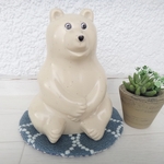 しろくま貯金箱　ミナペルホネン　タンバリン　マット　ハンドメイド