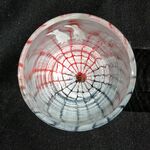 ぶら下がりコウモリ クモの巣 ハロウィン グラス