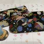 sakurabbさま　お取り置き作品　金襴ポーチ　20㌢　角丸　2柄 雪輪と鳳　2個で1セット