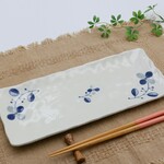 長皿（藍小町）磁器　84-100