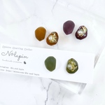 鉱石レジンのアシンメトリーピアス/イヤリング【Sサイズ】