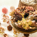 autumn nuts水無月&木の実のミニリース