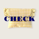『フリルポーチ』Yellow×Check ver. [M]