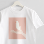Tシャツ（手タクシー / 白文鳥）
