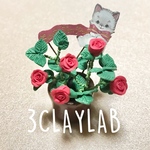 ☆在庫処分品☆ずっと一緒だよ/赤薔薇と白猫