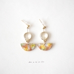 hanen #1 革ピアス/イヤリング (color : autumn)