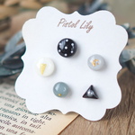 No.40028 樹脂ピアス made by PISTOL LILY