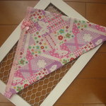 子供用かぶれる三角巾★お花と蝶①/幼稚園～低学年