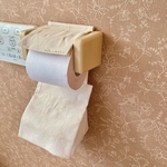 2段式トイレットペーパーホルダーカバー ナプキン入れ付き