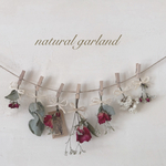 #68 ドライフラワー　ミニ薔薇　ナチュラルガーランド　スワッグ　インテリア雑貨