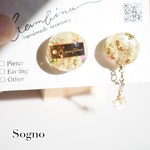 Sogno    /   淡く輝く夢のようなピアス・イヤリング
