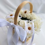 オフホワイトマム、リングピローかご、リングピローカゴ。
