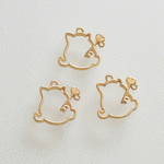 レジン空枠/猫フレーム【心の鍵持ってるよ】14個で310円