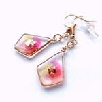 紙の花輪ピアス(イヤリング変更可)