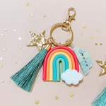 虹と雲のお名前キーホルダー🌈☁️💫　