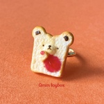 【11号リング】いちごジャムくま食パン