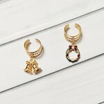クリスマス×3連 スリット入りイヤーカフ