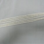 淡水真珠　3.5-4mm　ポテト　連　ホワイト