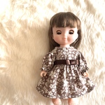 ソランちゃんのお洋服☆ 秋の花柄ワンピース