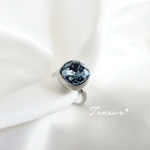 denim　blue　ring