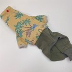 イタグレ服M スウェット ヴィンテージハワイアン ロンパース 犬服