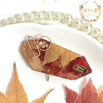 SALE2000円→1500円 🍁本物もみじのポニーフック🍁 ポニーフック ヘアアクセサリー 髪飾り もみじ 紅葉 レジン 秋 赤 大人 ギフト プレゼント 値下げ