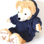 ＜ディズニー＞　ダッフィー　シェリーメイ　アランセーター　フード付⭐︎ コスチューム　服　⭐︎ネイビー⭐︎