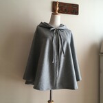 カシミヤウールGで作ったフードケープ