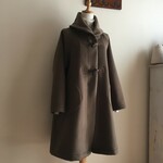 カシミヤウールCBで作ったショールカラーロングコート