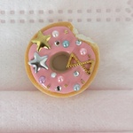 かじりかけ…♪ドーナツのマスクピアス♡イチゴチョコ♡シリコンカバー付き