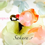 Sakura.r 桜吹雪 スノードーム揺らめくパール指輪リング