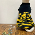 犬服　鬼パンツ♪ ふわふわぷっくりバルーンワンピース