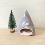 ekkopuri様専用　ハムスターのあったかテント⛺チェリー柄　床ピンク