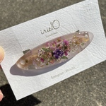 花たっぷり 押し花 バレッタ オールシーズン お洒落