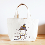 ペット　名入れ　名前入り　お散歩 トートバッグ（寒がりワンちゃん）