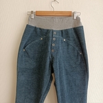 9号　インディゴ染ストレッチコーデュロイ　ヨーヨーパンツ　