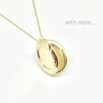 【新作】ロング W ロケットペンダント ネックレス♡ゴールド チェーン ロングネックレス♡