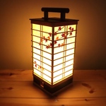 下町の紅葉【咲】　　　　　　　　　　　　　【人感　センサーライト　行灯　和風　LED ランプ　秋　赤　黄　橙　金　ゴールド　間接照明　赤葉　もみじ　】