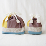 ◎SALE◎ヨット刺繍のお弁当袋とコップ袋2点set