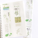 手書き風 英字 マスキングテープ 《plant collection》 [R047]