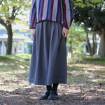 ⚪︎＋5cm丈が新発売⚪︎サイドタックスカート（備後節織）グレー