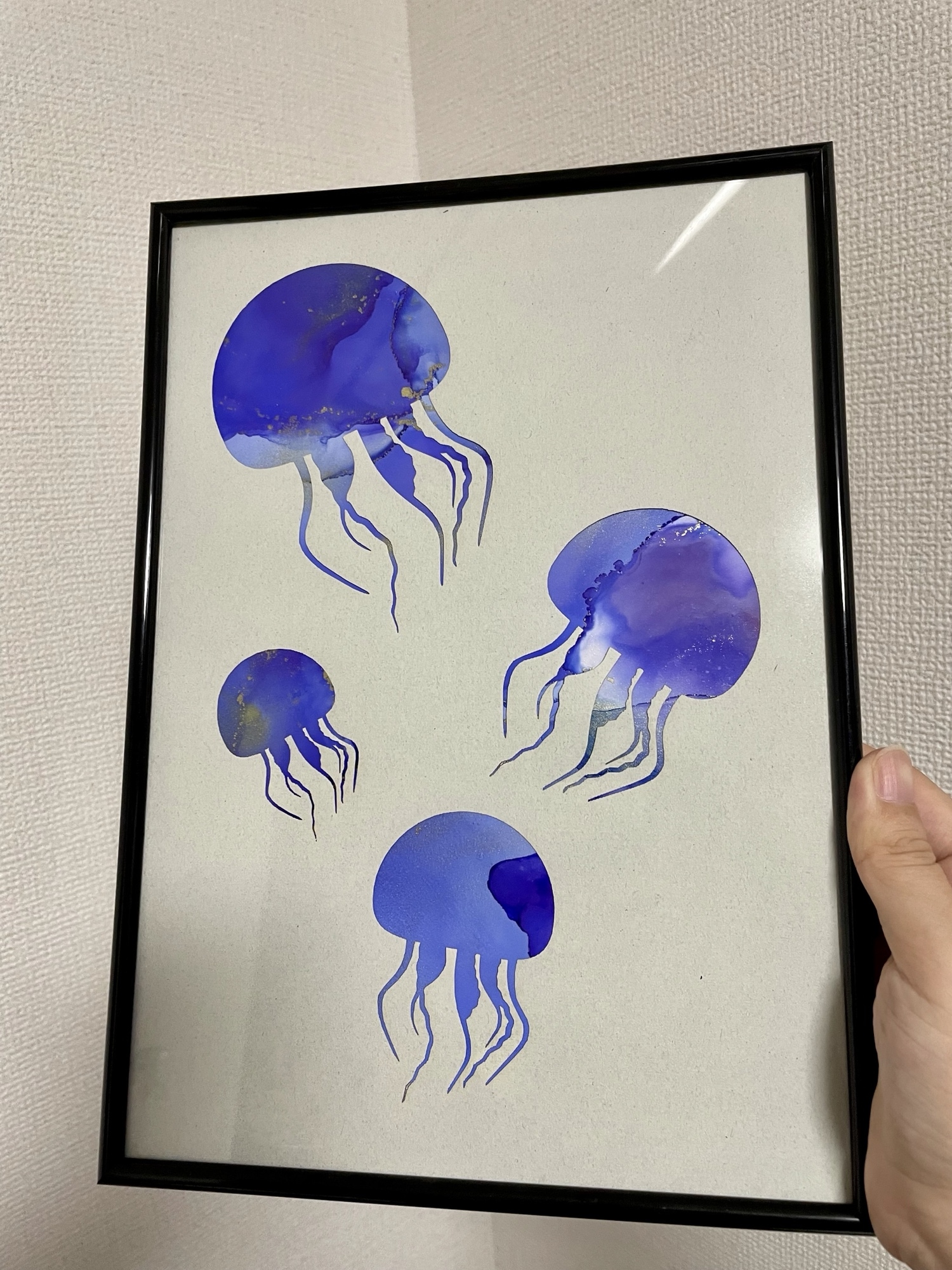 絵画作品 クラゲ 海月