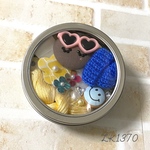 縫わずに簡単♡大人可愛いバッグチャームが作れる♡ハンドメイドキット缶詰【リピ缶】ドールフェイスキット☆365日常夏ガール【Sunny】❤︎デザイン6種❤︎限定6缶❤︎アレンジ自由・ライセンスフリー☆